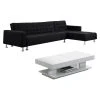 Vente-unique Ensemble Canapé D'angle Convertible Et Réversible Noir WILLIS Et Tab... 1 Vente-unique Ensemble Canapé D'angle Convertible Et Réversible Noir WILLIS Et Tab... -Vente-unique shop ensemble canape dangle convertible et reversible noir willis et table basse blanche aramis 13895922 38527934 1140x1140