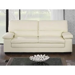 Vente-unique Canapé 3+2 Places En Cuir De Buffle Ivoire MIMAS II -Vente-unique shop ensemble canape fixe mimas ii 13497432 36963160 1140x1140