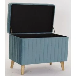 Pegane Ensemble De 2 Banquettes Coffres En Bois Et Polyester Coloris Bleu Cie... -Vente-unique shop ensemble de 2 banquettes coffres en bois et polyester coloris bleu ciel naturel 13616296 37458452 1140x1140