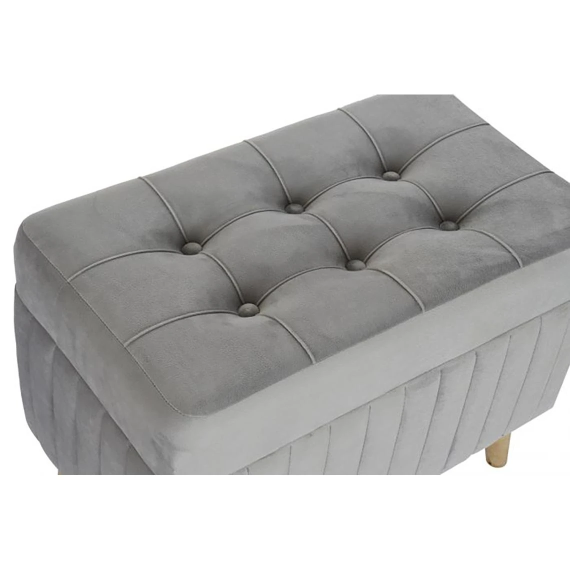 Pegane Ensemble De 2 Banquettes Coffres En Bois Et Polyester Coloris Gris/Nat... 6 Pegane Ensemble De 2 Banquettes Coffres En Bois Et Polyester Coloris Gris/Nat... – Image 4