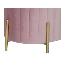 Pegane Ensemble De 2 Banquettes En Métal Et Polyester Coloris Rose Et Pieds ... -Vente-unique shop ensemble de 2 banquettes en metal et polyester coloris rose et pieds dore 13600890 37358114 1140x1140