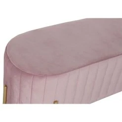 Pegane Ensemble De 2 Banquettes En Métal Et Polyester Coloris Rose Et Pieds ... -Vente-unique shop ensemble de 2 banquettes en metal et polyester coloris rose et pieds dore 13600890 37358118 1140x1140