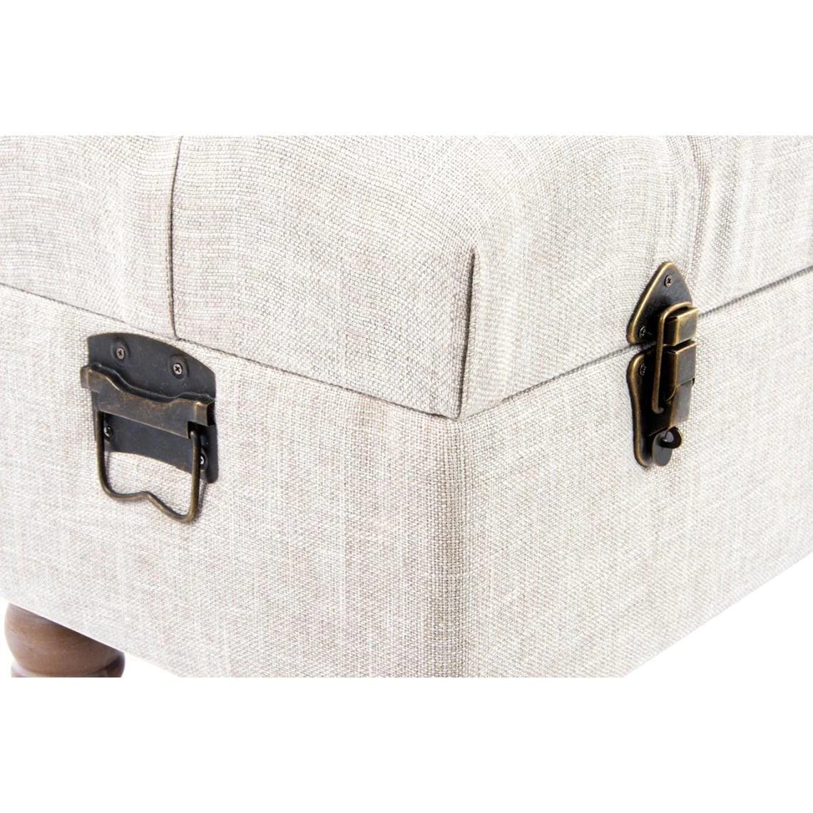 Pegane Ensemble De 2 Coffres Banquettes En Bois Coloris beige 6 Pegane Ensemble De 2 Coffres Banquettes En Bois Coloris beige – Image 4