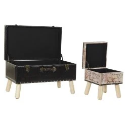 Pegane Ensemble De 3 Banquettes Coffres En Bois Et polyuréthane coloris Ma... -Vente-unique shop ensemble de 3 banquettes coffres en bois etpolyurethanecoloris marron motif amour 13499598 36971684 1140x1140