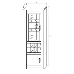 Pegane Ensemble De Salon Meuble TV, Buffet, Vitrine Avec LED Coloris Chêne, ... -Vente-unique shop ensemble de salon meuble tv buffet vitrine avec led coloris chene pin andersen 14044754 38981800 1140x1140