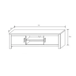 Pegane Ensemble De Salon Vitrine, Meuble TV 2 Portes Coloris Chêne, Pin Ande... -Vente-unique shop ensemble de salon vitrine meuble tv 2 portes coloris chene pin andersen 14044788 38981954 1140x1140