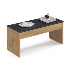 Pegane Ensemble De Séjour Coloris Chêne Doré ( Meuble TV + Buffet + Biblio... -Vente-unique shop ensemble de sejour coloris chene dore meuble tv buffet bibliotheque table basse 11839582 31300498 1140x1140