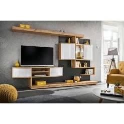 Paris Prix Ensemble Meuble TV Palermo 300cm Naturel & Anthracite -Vente-unique shop ensemble meuble tv palermo 300cm naturel et anthracite 13620544 37469556 1140x1140