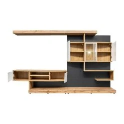 Paris Prix Ensemble Meuble TV Palermo 300cm Naturel & Anthracite -Vente-unique shop ensemble meuble tv palermo 300cm naturel et anthracite 13620544 37469560 1140x1140