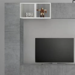 NOUVOMEUBLE Ensemble Mural TV Gris Effet Béton LIZZANO 7 NOUVOMEUBLE Ensemble Mural TV Gris Effet Béton LIZZANO -Vente-unique shop ensemble mural tv gris effet beton lizzano 12174772 32378828 1140x1140