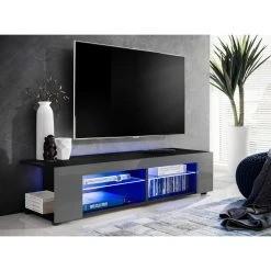 Marque Generique Extreme Furniture T37 Meuble Télé | Meuble Télé Avec 2 étagères ... -Vente-unique shop extreme furniture t37 meuble tele meuble tele avec 2 etageres en verre led design moderne rangement pratique 13582190 37249490 1140x1140
