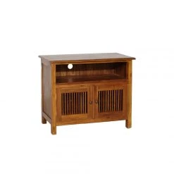 MACABANE Meuble TV 2 Portes Persiennes En Teck - Miel 6 MACABANE Meuble TV 2 Portes Persiennes En Teck - Miel -Vente-unique shop f8b948a1 846f 4343 ab55 8d881910e9dd zoom prd 3s 1140x1140