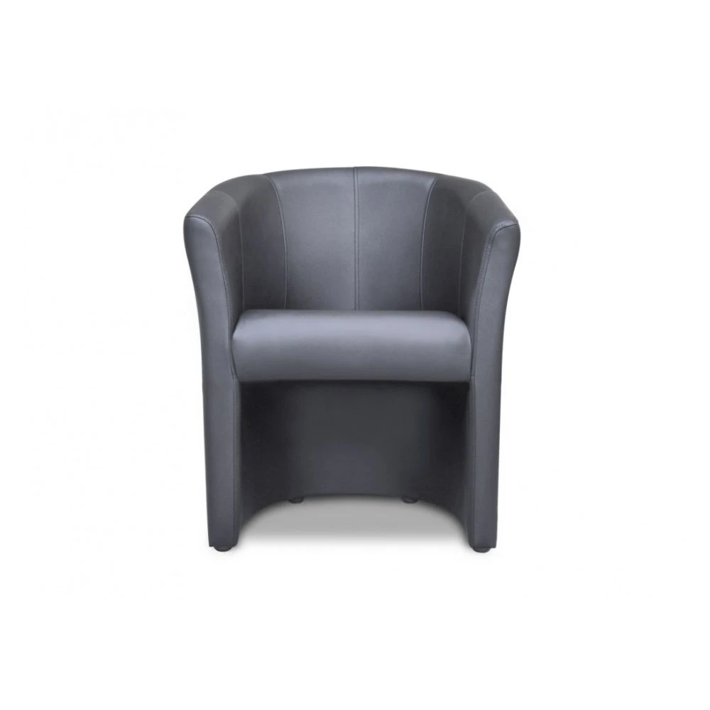 Vente-unique Fauteuil Cabriolet En Simili RANIN - Gris 7 Vente-unique Fauteuil Cabriolet En Simili RANIN - Gris – Image 5