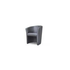 Vente-unique Fauteuil Cabriolet En Simili RANIN - Gris