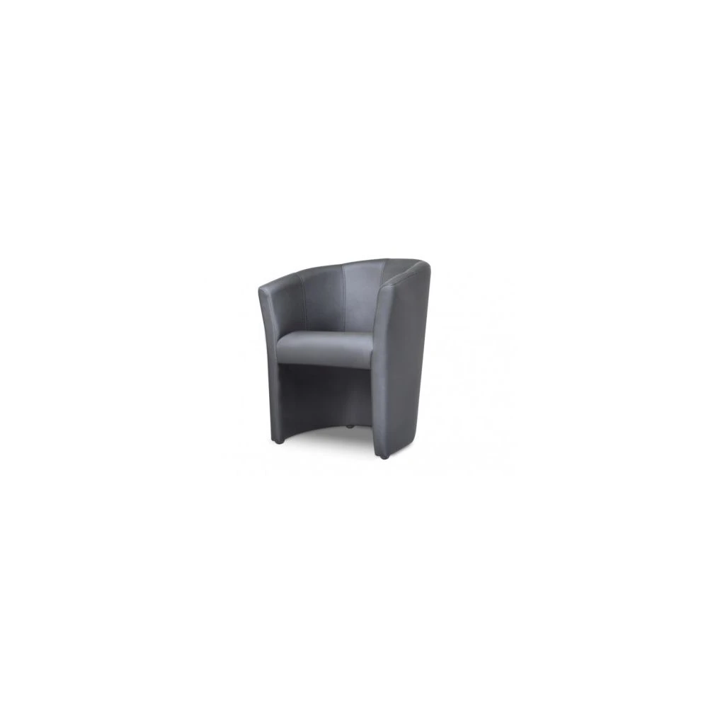Vente-unique Fauteuil Cabriolet En Simili RANIN - Gris 3 Vente-unique Fauteuil Cabriolet En Simili RANIN - Gris