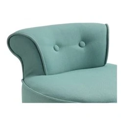 Vente-unique Petit Fauteuil Crapaud SAVEA En Tissu - Vert D'eau -Vente-unique shop fauteuil 245175