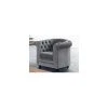 Vente-unique Fauteuil CHESTERFIELD - Velours Gris Clair 1 Vente-unique Fauteuil CHESTERFIELD - Velours Gris Clair -Vente-unique shop fauteuil 266535