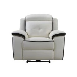 Vente-unique Fauteuil Relax électrique En Cuir ANGELIQUE - Blanc/anthracite 9 Vente-unique Fauteuil Relax électrique En Cuir ANGELIQUE - Blanc/anthracite -Vente-unique shop fauteuil 357055
