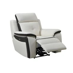 Vente-unique Fauteuil Relax électrique En Cuir ANGELIQUE - Blanc/anthracite 8 Vente-unique Fauteuil Relax électrique En Cuir ANGELIQUE - Blanc/anthracite -Vente-unique shop fauteuil 357057