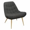 BUT Fauteuil BERGAME Tissu Gris Foncé