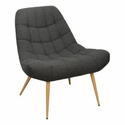 BUT Fauteuil BERGAME Tissu Gris Foncé