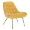 BUT Fauteuil BERGAME Tissu Jaune