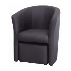 BUT Fauteuil Cabriolet Et Pouf CLAYTON PU Gris Anthracite -Vente-unique shop fauteuil cabriolet et pouf clayton pu gris anthracite 9158719 23907003 1140x1140