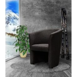 3S. X Home Fauteuil Cabriolet Tissu Anthracite BUZZ -Vente-unique shop fauteuil cabriolet tissu anthracite buzz design 259809 3 1140x1140