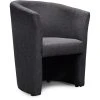 3S. X Home Fauteuil Cabriolet Tissu Anthracite BUZZ