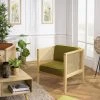 MACABANE Fauteuil Cannage Assise Amovible Velours Vert -Vente-unique shop fauteuil cannage assise amovible velours vert 3357752 6183224 24 1140x1140