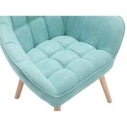 Vente-unique Fauteuil En Tissu Vert D'eau CASERTA -Vente-unique shop fauteuil caserta 12033678 31890558 1140x1140