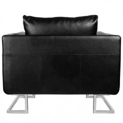 HELLOSHOP26 Fauteuil Chaise Siège Lounge Design Club Sofa Salon Cube Avec Pieds C... -Vente-unique shop fauteuil chaise siege lounge design club sofa salon cube avec pieds chromes cuir synthetique noir 11020443 11035240 28825844 1140x1140