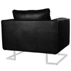 HELLOSHOP26 Fauteuil Chaise Siège Lounge Design Club Sofa Salon Cube Avec Pieds C... -Vente-unique shop fauteuil chaise siege lounge design club sofa salon cube avec pieds chromes cuir synthetique noir 11020443 11035240 28825846 1140x1140