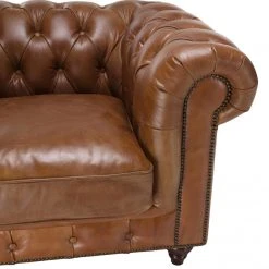 MACABANE Fauteuil Chesterfield 1 Place Vintage Cuir GASTON -Vente-unique shop fauteuil chesterfield 1 place vintage cuir gaston 3357772 6183384 84 1140x1140
