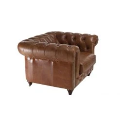 MACABANE Fauteuil Chesterfield 1 Place Vintage Cuir GASTON -Vente-unique shop fauteuil chesterfield 1 place vintage cuir gaston 3357772 6183394 94 1140x1140