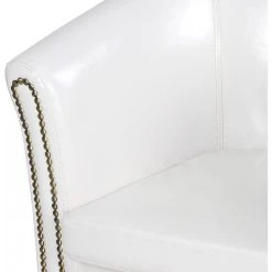 HELLOSHOP26 Fauteuil Chesterfield Avec Repose Pied En Simili Cuir Avec éléments ... -Vente-unique shop fauteuil chesterfield avec repose pied en simili cuir avec elements decoratifs en cuivre chaise cabriolet tabouret pouf meuble de salon blanc 010000101 11361250 29682892 1140x1140