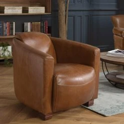 MACABANE Fauteuil Chicago Vintage Cuir Pieds Bois GASTON -Vente-unique shop fauteuil chicago vintage cuir pieds bois gaston 3357768 6183348 48 1140x1140