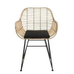 MACABANE Fauteuil CHLOE Rotin Naturel LONG ISLAND Coussin Noir Pieds Métal -Vente-unique shop fauteuil chloe rotin naturel long island coussin noir pieds metal design 509755 3 1140x1140