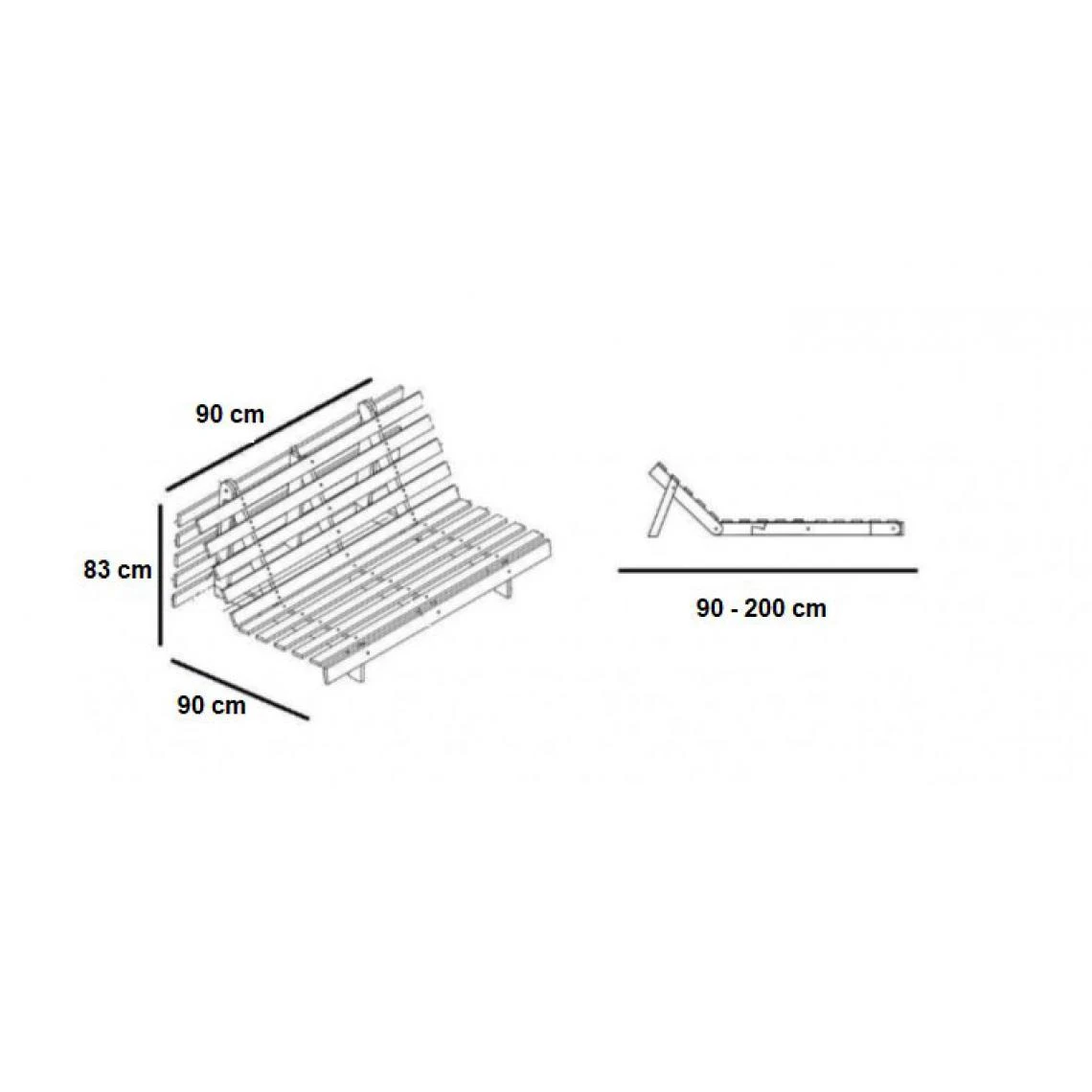 Inside 75 Fauteuil Convertible Futon ROOTS Pin Naturel Coloris Bleu Clair Coucha... 6 Inside 75 Fauteuil Convertible Futon ROOTS Pin Naturel Coloris Bleu Clair Coucha... – Image 4