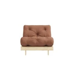 Inside 75 Fauteuil Convertible Futon ROOTS Pin Naturel Coloris Brun Argile Couch... -Vente-unique shop fauteuil convertible futon roots pin naturel coloris brun argile couchage 90 x 200 cm 12784020 34364838 1140x1140
