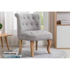 Vente-unique Fauteuil Crapaud En Lin Gris Clair MELOSIA -Vente-unique shop fauteuil crapaud en lin gris clair melosia 13892878 38521426 1140x1140