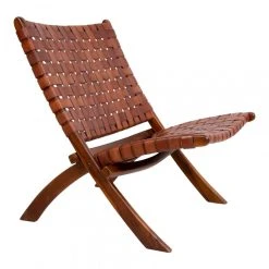 HOUSE NORDIC Fauteuil En Cuir Tressé Marron TOUPO -Vente-unique shop fauteuil en cuir tresse marron toupo design 1195065 2 1140x1140 1