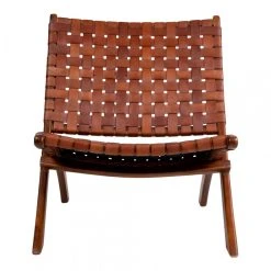 HOUSE NORDIC Fauteuil En Cuir Tressé Marron TOUPO -Vente-unique shop fauteuil en cuir tresse marron toupo design 1195065 3 1140x1140 1