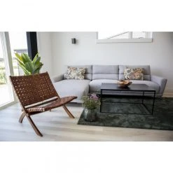 HOUSE NORDIC Fauteuil En Cuir Tressé Marron TOUPO -Vente-unique shop fauteuil en cuir tresse marron toupo design 1195065 6 1140x1140