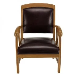 MACABANE Fauteuil En Teck Et Cuir Style Colonial - Marron -Vente-unique shop fauteuil en teck et cuir style colonial marron 500267 3 1140x1140