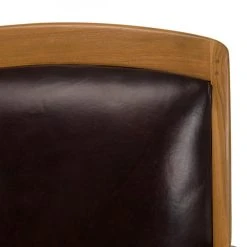 MACABANE Fauteuil En Teck Et Cuir Style Colonial - Marron -Vente-unique shop fauteuil en teck et cuir style colonial marron 500267 4 1140x1140