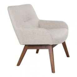 HOUSE NORDIC Fauteuil En Tissu Beige NIELS 9 HOUSE NORDIC Fauteuil En Tissu Beige NIELS -Vente-unique shop fauteuil en tissu beige niels design 1101062 2 1140x1140