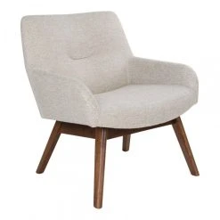 HOUSE NORDIC Fauteuil En Tissu Beige NIELS