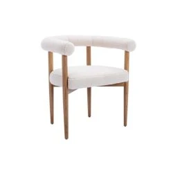 Vente-unique Fauteuil En Tissu Bouclette Crème JASMINA -Vente-unique shop fauteuil en tissu bouclette creme jasmina 14051122 39000048 1140x1140