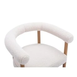 Vente-unique Fauteuil En Tissu Bouclette Crème JASMINA -Vente-unique shop fauteuil en tissu bouclette creme jasmina 14051122 39000054 1140x1140